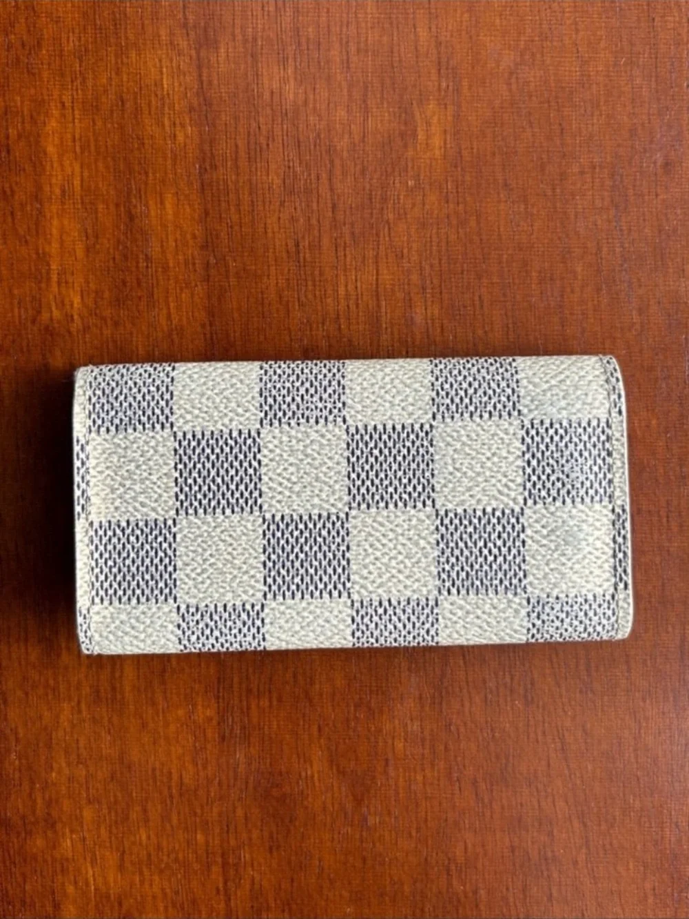 Louis Vuitton Damier Azur key holder